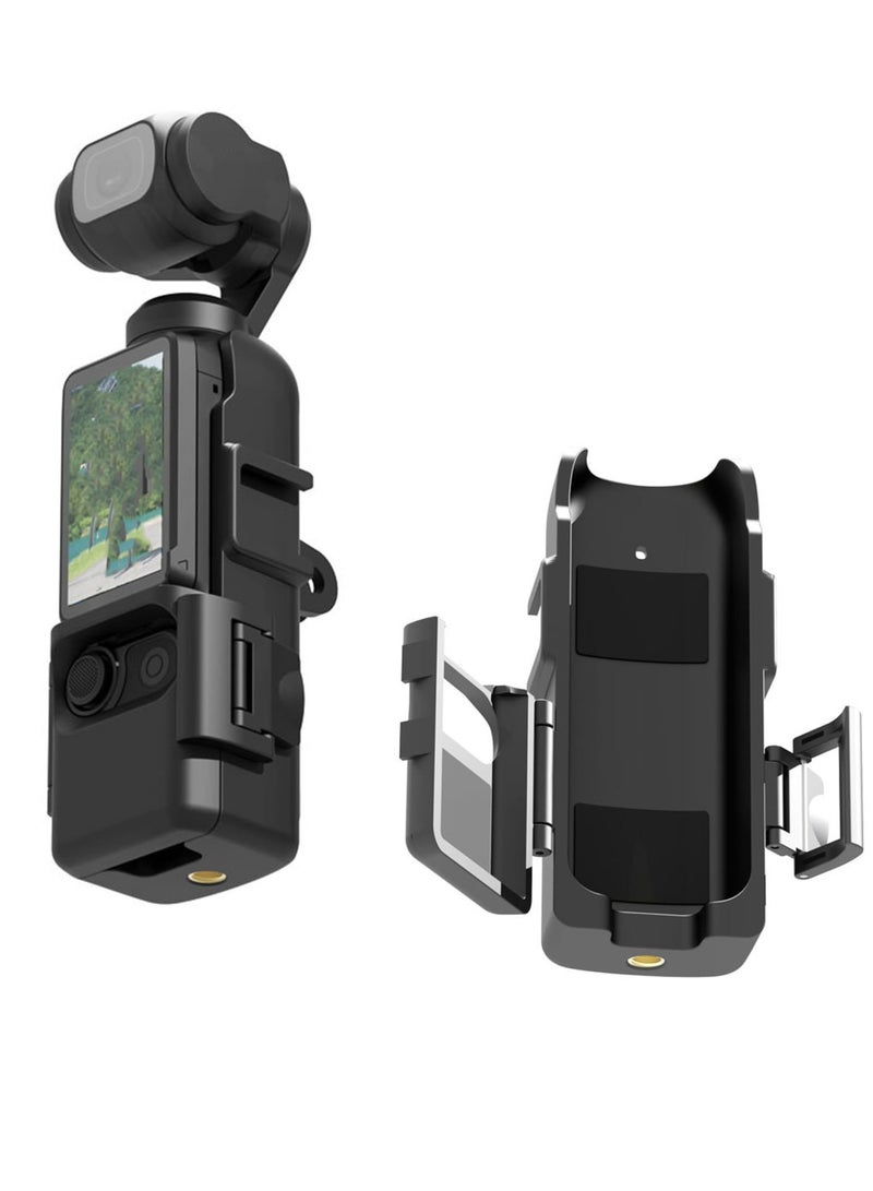 كابتن تيك Camera Extension Adapter, for Osmo Pocket 3 Cage ABS Fixing Protective Bracket, with 1/4 Screw Connection Hole on The Bottom,Can be Attached to a Tripod Selfie Stick, etc - Image 2