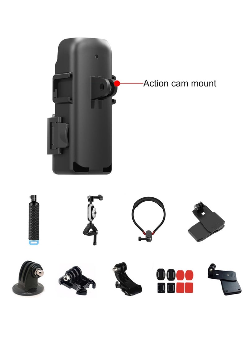 كابتن تيك Camera Extension Adapter, for Osmo Pocket 3 Cage ABS Fixing Protective Bracket, with 1/4 Screw Connection Hole on The Bottom,Can be Attached to a Tripod Selfie Stick, etc - Image 4
