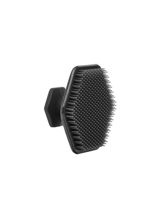 TOOLETRIES – فرشاة وجه سيليكون - وسادة تقشير لطيفة وملمس - تزيل الجلد الميت والجاف - إضافة منعشة لروتين العناية - ملحق ناعم للمس في الحمام والدش - فحم - Image 1