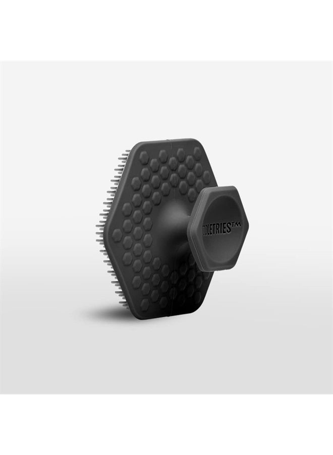 TOOLETRIES – فرشاة وجه سيليكون - وسادة تقشير لطيفة وملمس - تزيل الجلد الميت والجاف - إضافة منعشة لروتين العناية - ملحق ناعم للمس في الحمام والدش - فحم - Image 2