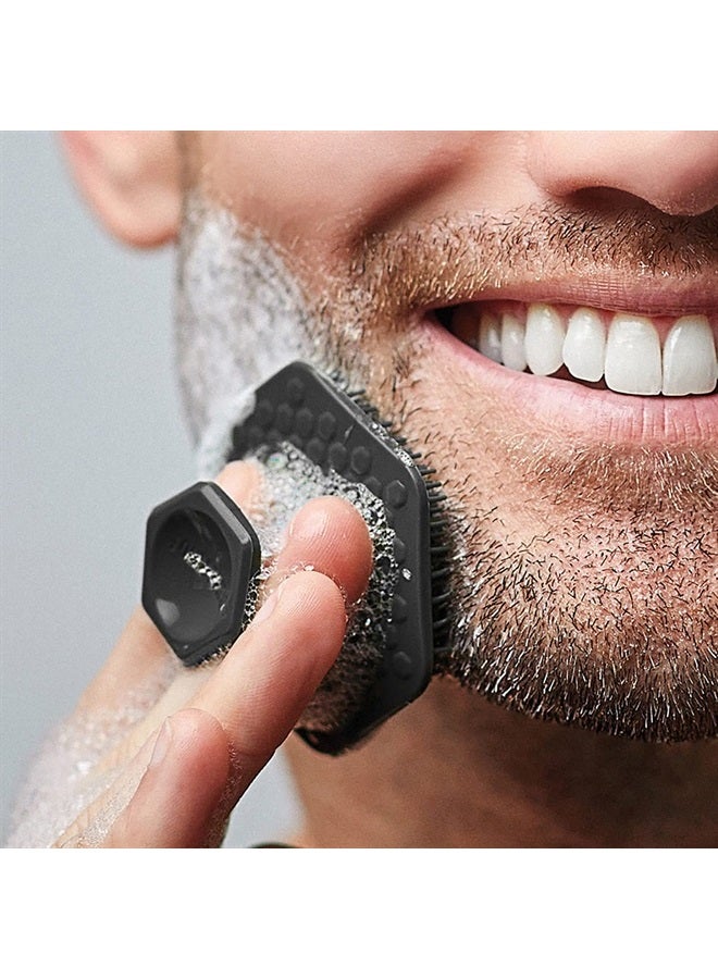 TOOLETRIES – فرشاة وجه سيليكون - وسادة تقشير لطيفة وملمس - تزيل الجلد الميت والجاف - إضافة منعشة لروتين العناية - ملحق ناعم للمس في الحمام والدش - فحم - Image 5