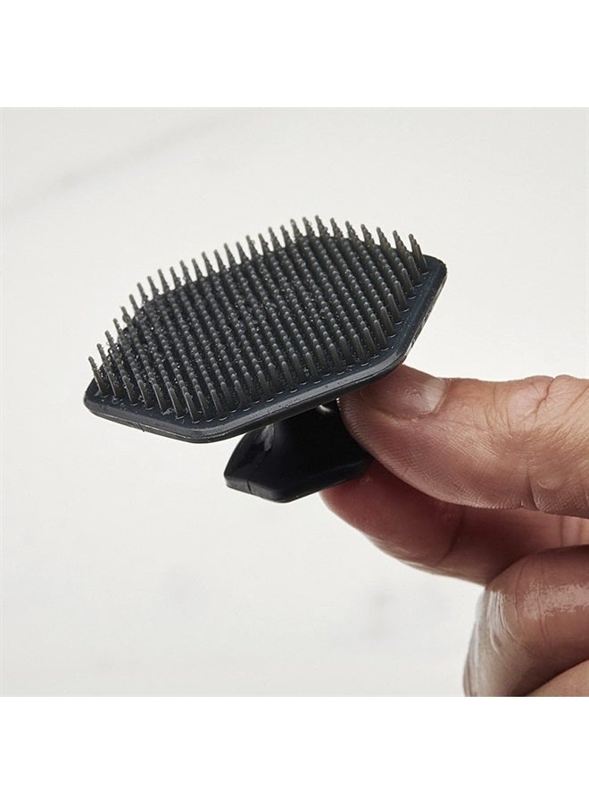 TOOLETRIES – فرشاة وجه سيليكون - وسادة تقشير لطيفة وملمس - تزيل الجلد الميت والجاف - إضافة منعشة لروتين العناية - ملحق ناعم للمس في الحمام والدش - فحم - Image 3