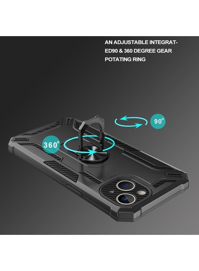 اس-توب جراب هاتف iPhone 15 Warship Armor 2 في 1 مقاوم للصدمات - Image 4