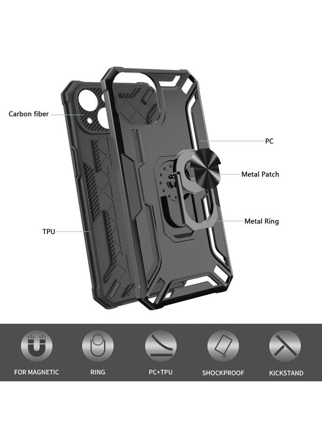 اس-توب جراب هاتف iPhone 15 Warship Armor 2 في 1 مقاوم للصدمات - Image 3