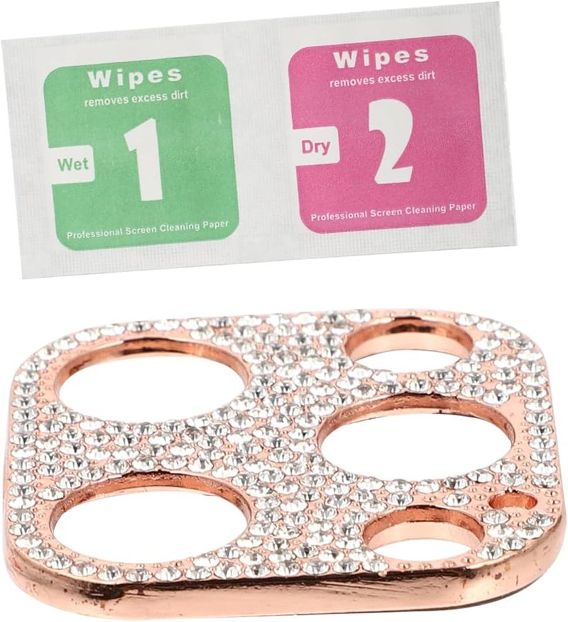 STOBOK Bling Rhinestone Camera Lens Protector Cover Film For Phone - Image 1