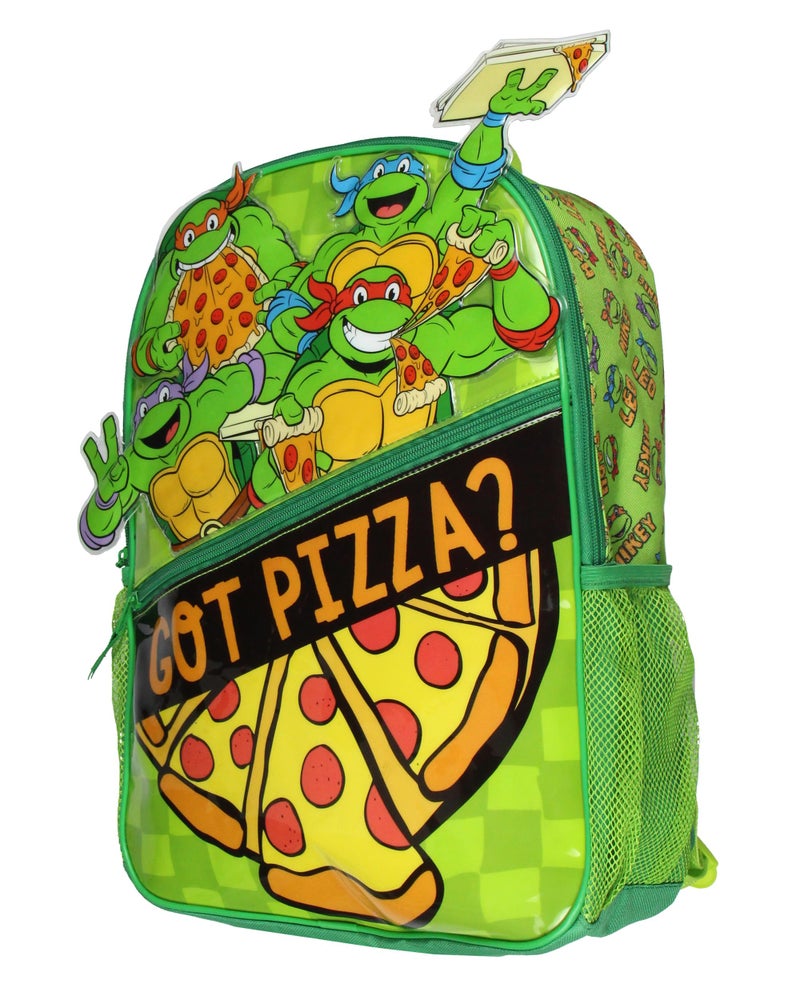 INTIMO Teenage Mutant Ninja Turtles Backpack TMNT Got Pizza Travel Kids School 3D Book Bag - Image 2