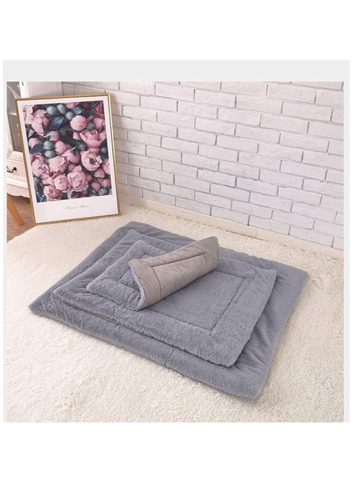 مورو مورو مرتبة كلب قطيفة في جلد – سرير فاخر للحيوانات الأليفة ناعم، متين، وغير قابل للانزلاق - Image 2