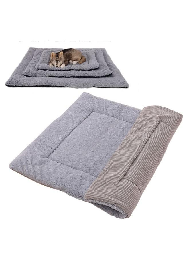 مورو مورو مرتبة كلب قطيفة في جلد – سرير فاخر للحيوانات الأليفة ناعم، متين، وغير قابل للانزلاق - Image 1