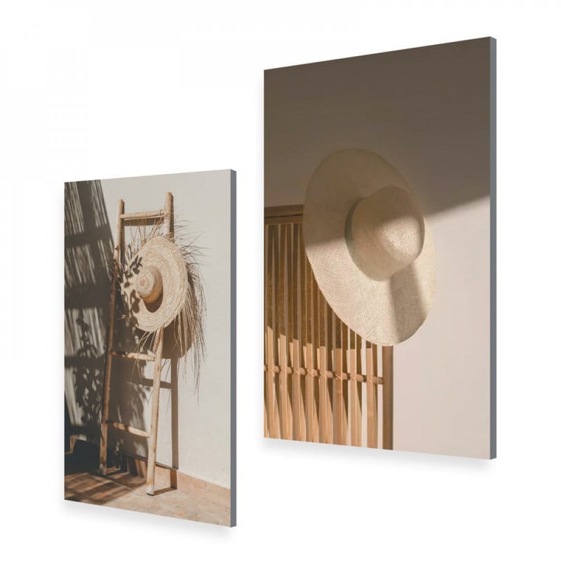 ماركتنا لوحة قماشية ثنائية بتصميم مودرن بمقاس اجمالي 100×70 سم - Image 2