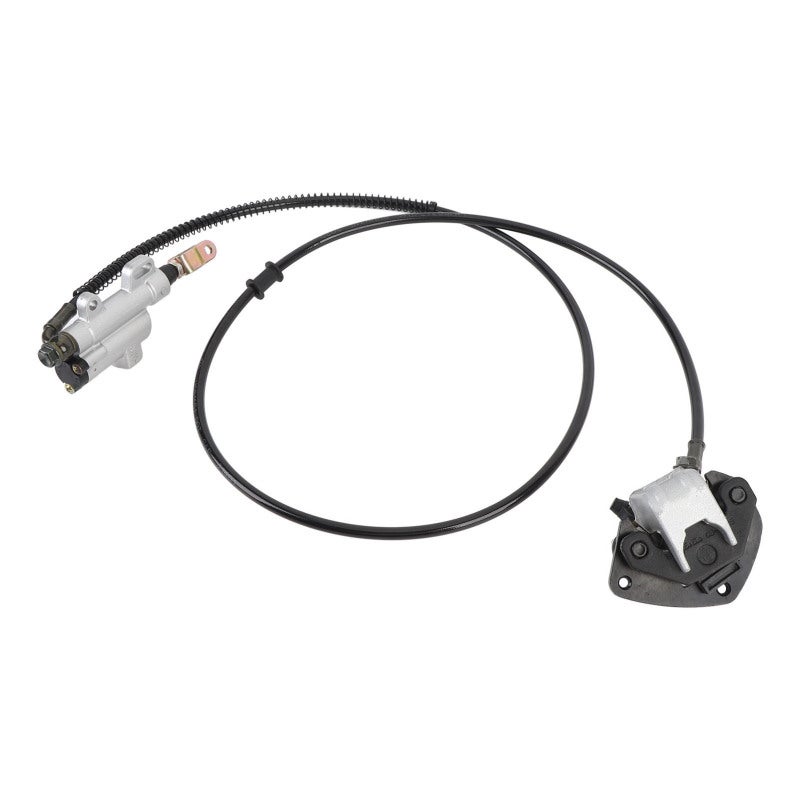 Rear Hydraulic Brake Assembly High Hardness Steel Alloy Complete Rear Brake Master Cylinder Caliper Kit - Enhanced Safety Rear Hydraulic Brake Caliper System for ATV Quad Go Kart Mini Bike - Image 3