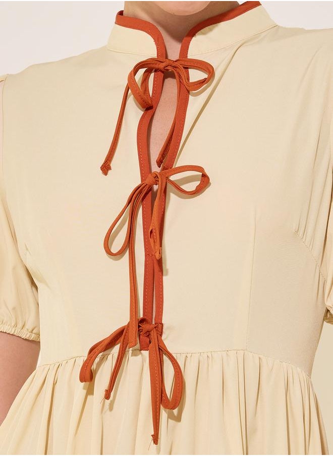 Take Two Fitted Poplin Midi Dress  - Image 4