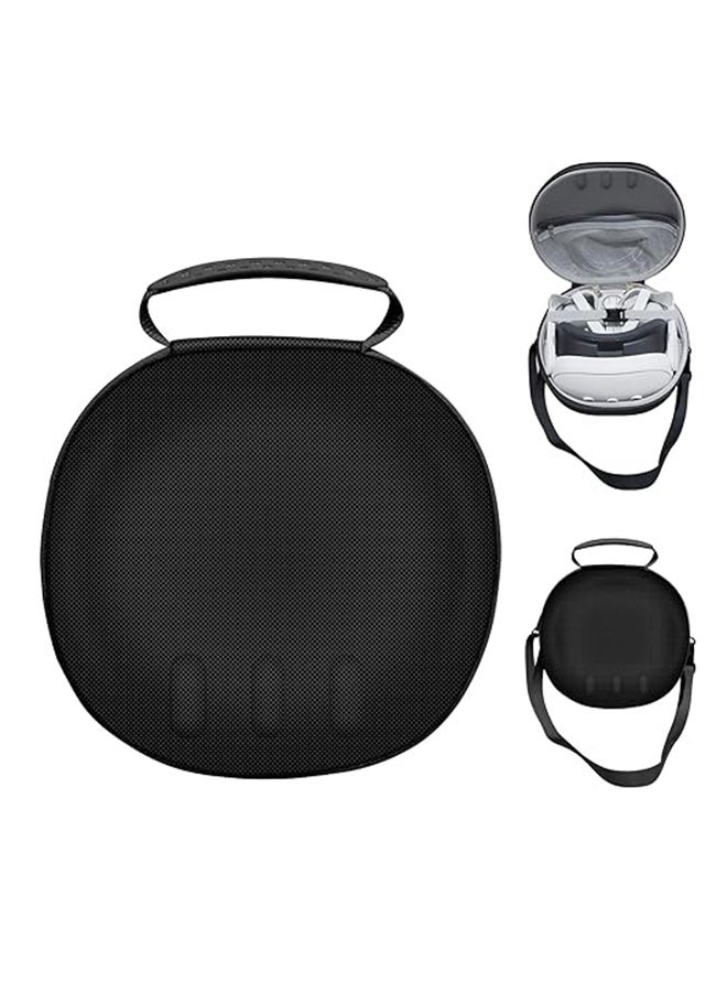 Hard Carrying Case Compatible with Meta Quest 3 Accessories VR Headset, Touch Controllers and Other Accessories, Ultra-Sleek Design for Travel and Home Storage (Black) - Image 1
