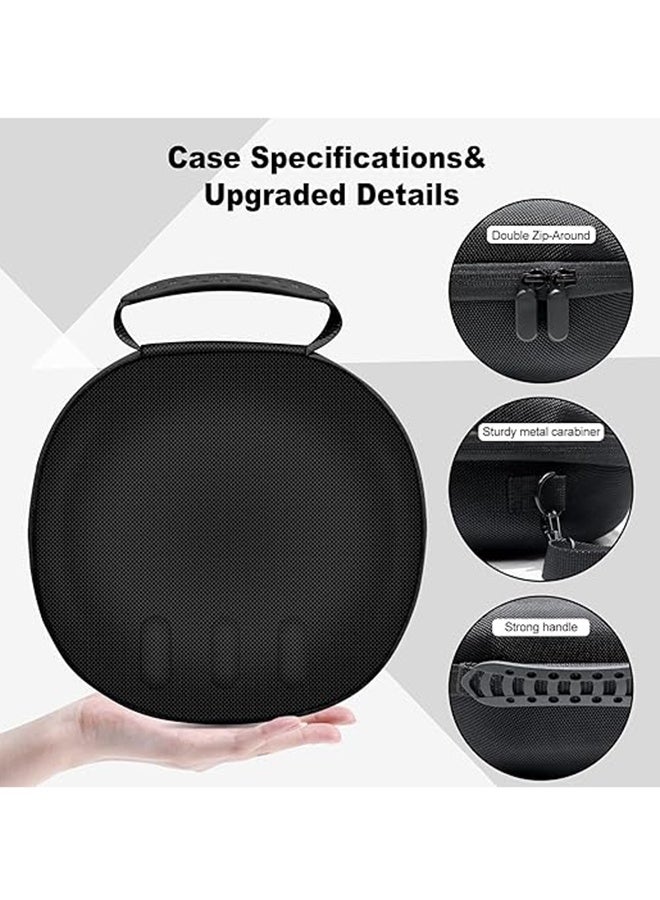 Hard Carrying Case Compatible with Meta Quest 3 Accessories VR Headset, Touch Controllers and Other Accessories, Ultra-Sleek Design for Travel and Home Storage (Black) - Image 5