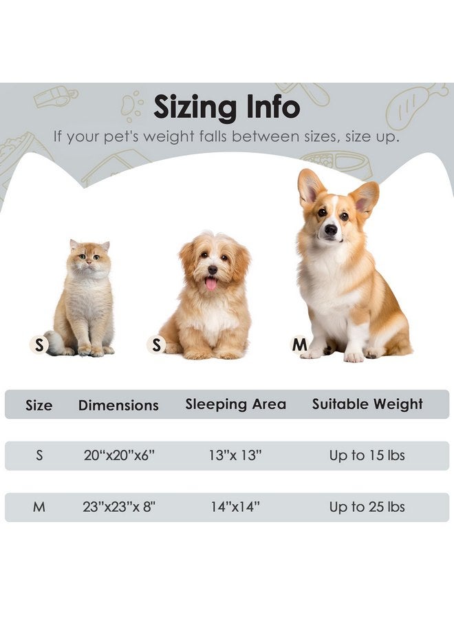 Hoewina Dog & Cat Bed, 20in Cat Beds for Indoor Cats, Calming Donut Bed for Puppy and Kitten, Washable Round Fluffy Pet Bed for Small Medium Dogs and Cats (Light Grey) - Image 2