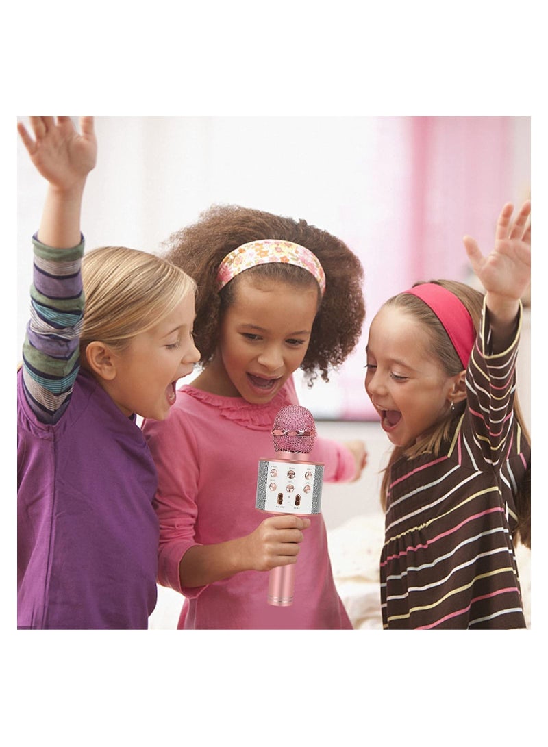 ماكينة كاريوكي وميكروفون للأطفال، ميكروفون للأطفال من 3 إلى 5 سنوات هدايا عيد ميلاد للبنات، ألعاب للبنات من 6 إلى 8 سنوات هدايا، هدايا عيد الميلاد وعيد الميلاد للأطفال من 9 إلى 12 سنة - Image 2