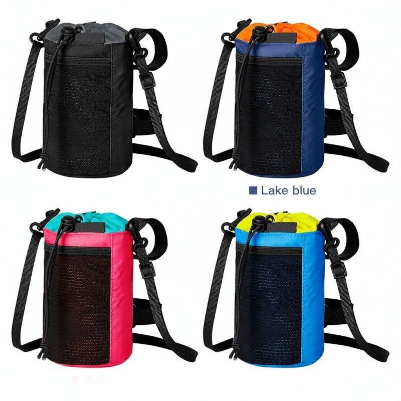 wheel up Bike Water Bottle Holder Bag Bicycle Handlebar Drink Beverage Holder Bag Container Cycling Front Bag Bike Pannier - Image 5