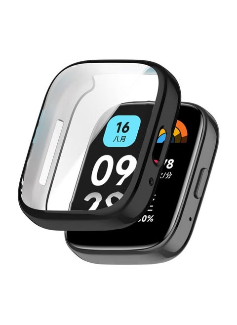 Coverage Case with Screen Protector Compatible with Xiaomi Redmi Watch 3 lite/ Xiaomi Redmi Watch 3 Active Case Cover