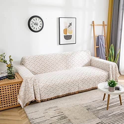 AIVIA Couch Cover Sheet Blanket, Oversized Reversible Couch Covers for 3 Cushion Sofa, Extra Large Furniture Decoration Cover Sofa Slipcovers, L-Shape U-Shaped Sectional Protector for Cats Dogs - Image 4