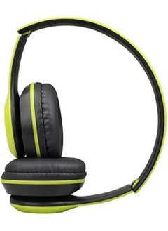 P47 Wireless Bluetooth Headphone P47 - Over Ear Stereo Music Headset with Memory Card Support, Gaming Headphones with Built-in Microphone for Laptop, Mobile Phone-Green  - Image 4