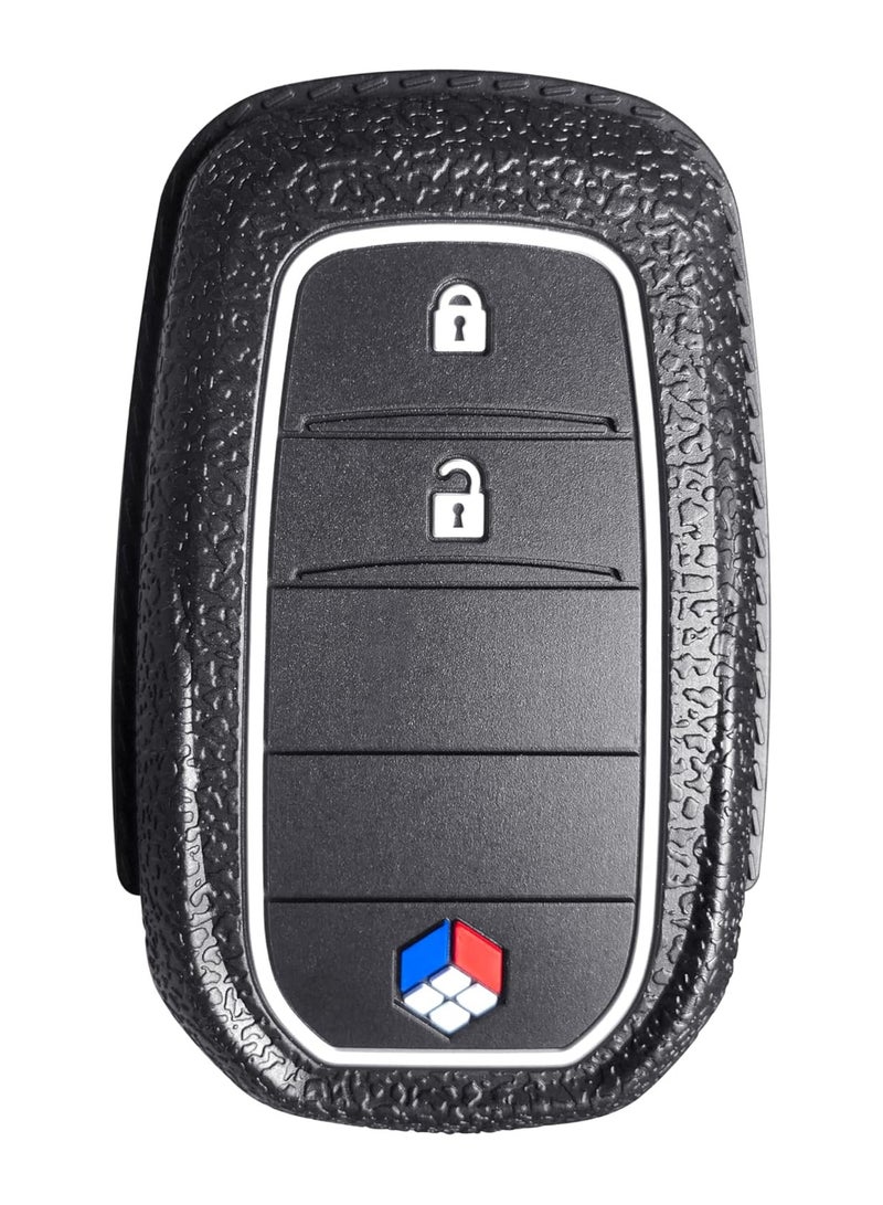 Generic Key Fob Cover for Toyota for Alpharex, Avalon, Camry, Corolla, C-HR, Highlander, Prius, Rav4, and More (3-Button Models)  - Image 1