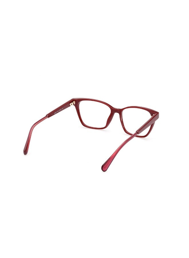 ماكس اند كو نظارة طبية بشكل مربع للنساء بأذرع بلاستيكية MO5072  مقاس 53 - خمري لامع - Image 5