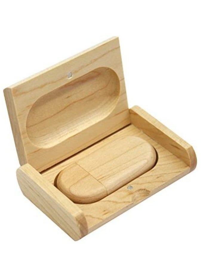 1GB Maple Wood 3.0 USB Flash Drive with Wooden Box U Disk Memory Stick Pen Drive - Image 5