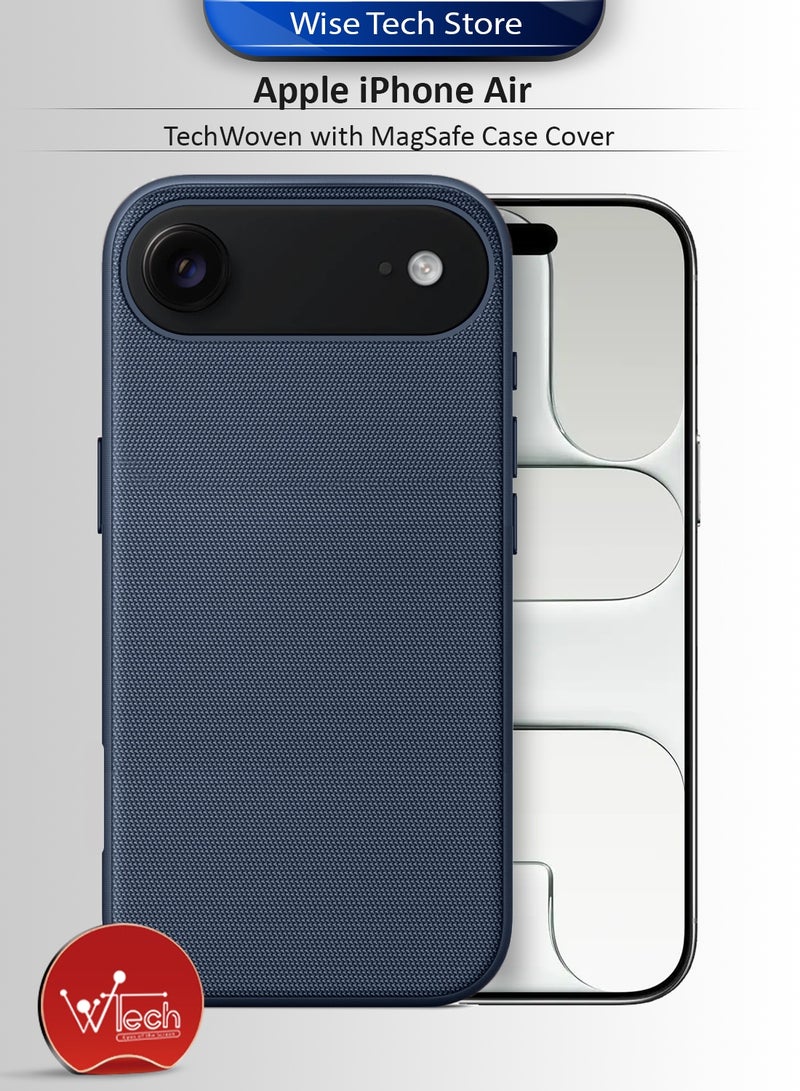 دبليو تيك غطاء حماية MagSafe لهاتف Apple iPhone Air 5G 2025 من TechWoven (MCMPMN) - أزرق بحري - Image 1