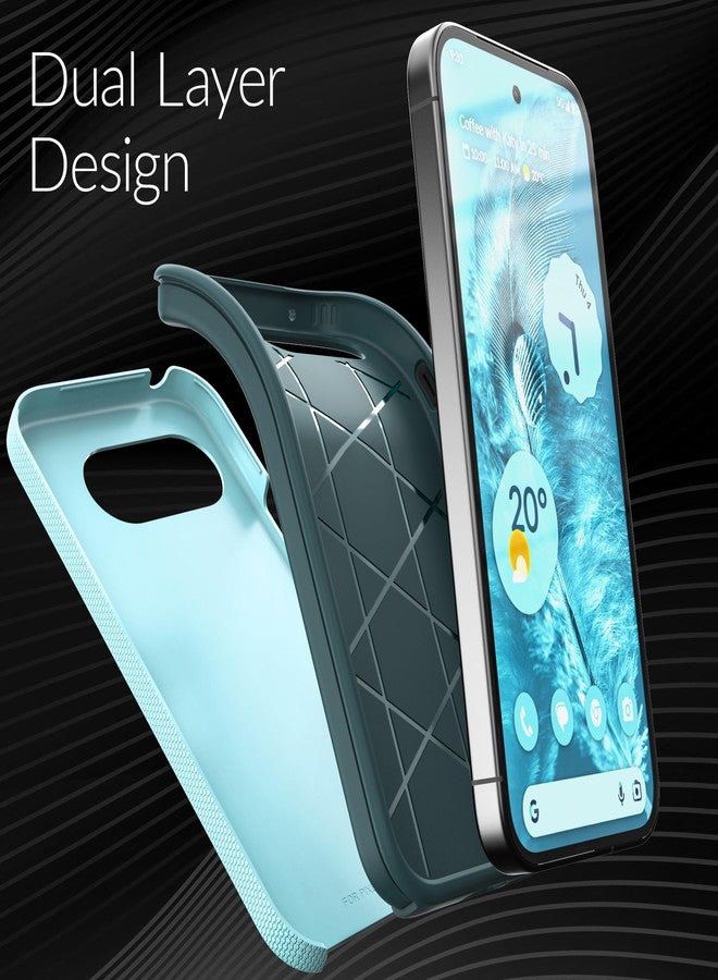 Crave Dual Guard Compatible with Google Pixel 9a Case, Shockproof Protection Dual Layer Case for Google Pixel 9a - Aqua - Image 4