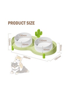 Cat Bowls Elevated, Detachable Dog Bowls with Stand, 15° Tilted Raised Ceramic Cat Food Bowl, Anti Vomiting Bowl Feeder for Cats And Pets, Cleaned In the Dishwasher or Microwave - pzsku/ZA91237C4A06BAB790ED8Z/45/_/1701418671/67e17286-fc82-453f-9e6f-fdae4eb2c6b7