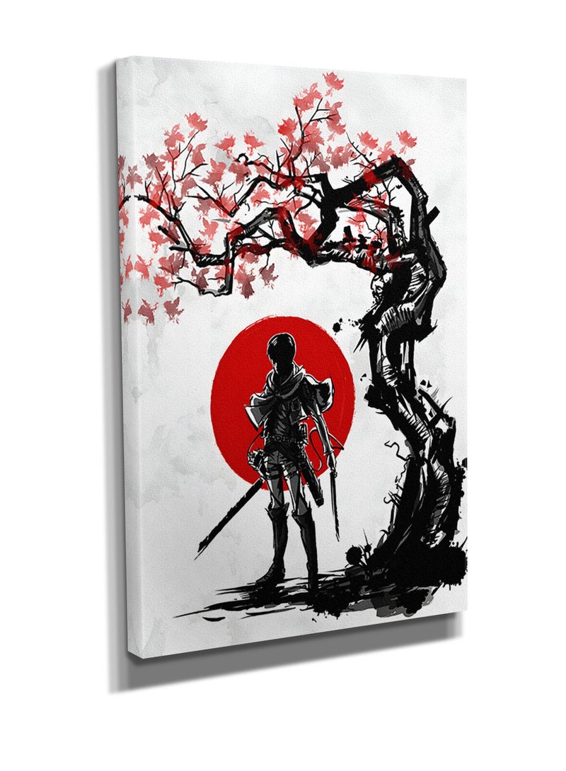 MODCLASS Wall Art Printed Canvas Frame Levi Attack on Titan - Image 3