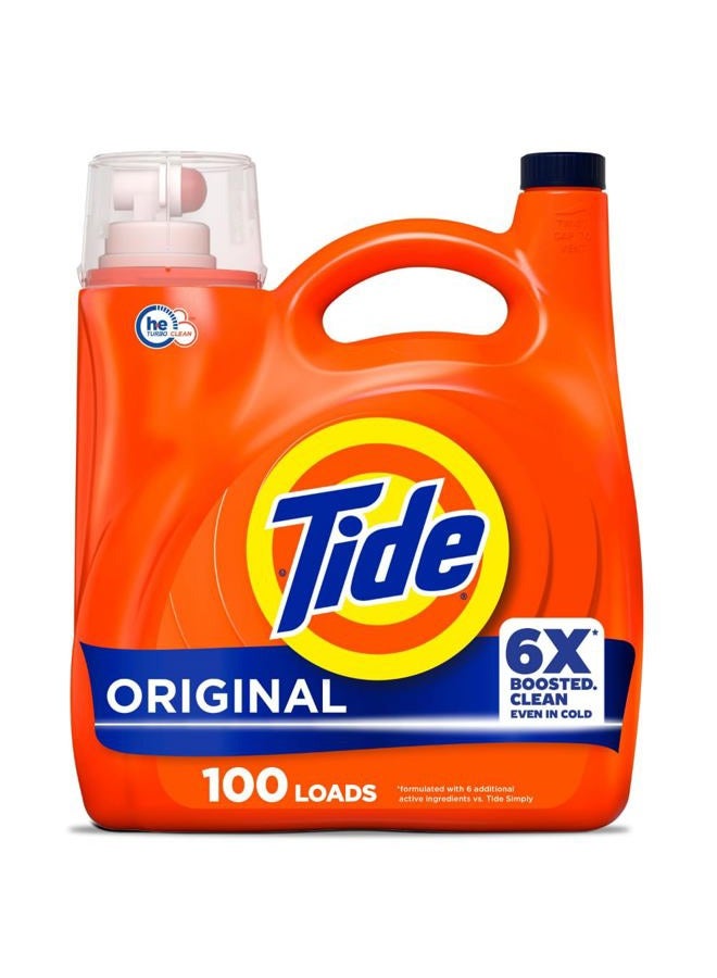Tide Liquid Laundry Detergent, Original, 100 Loads, 146 fl oz, HE Compatible - Image 1