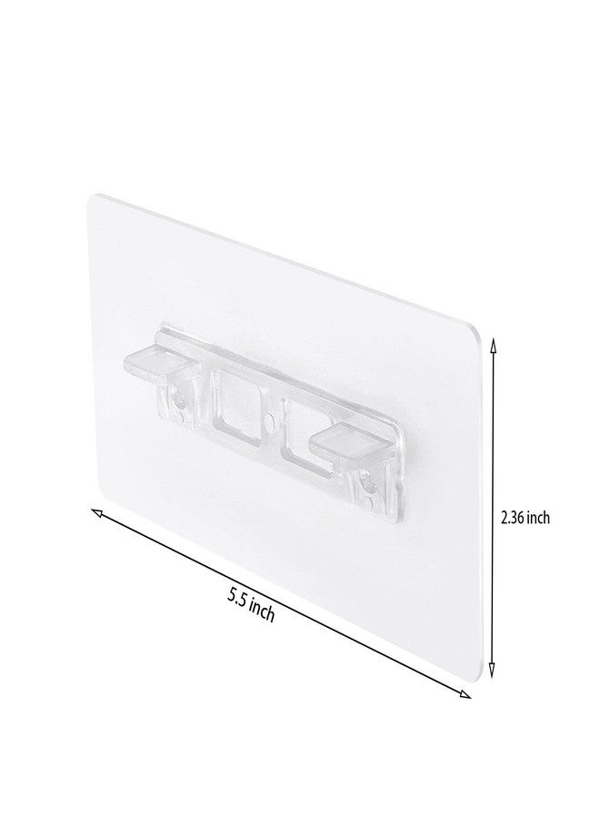 Ourart 24 Pieces Adhesive Shelf Bracket, Double Row Reinforced Design Shelf Support Pegs for Shelves Kitchen Cabinet Book Closet - Image 2