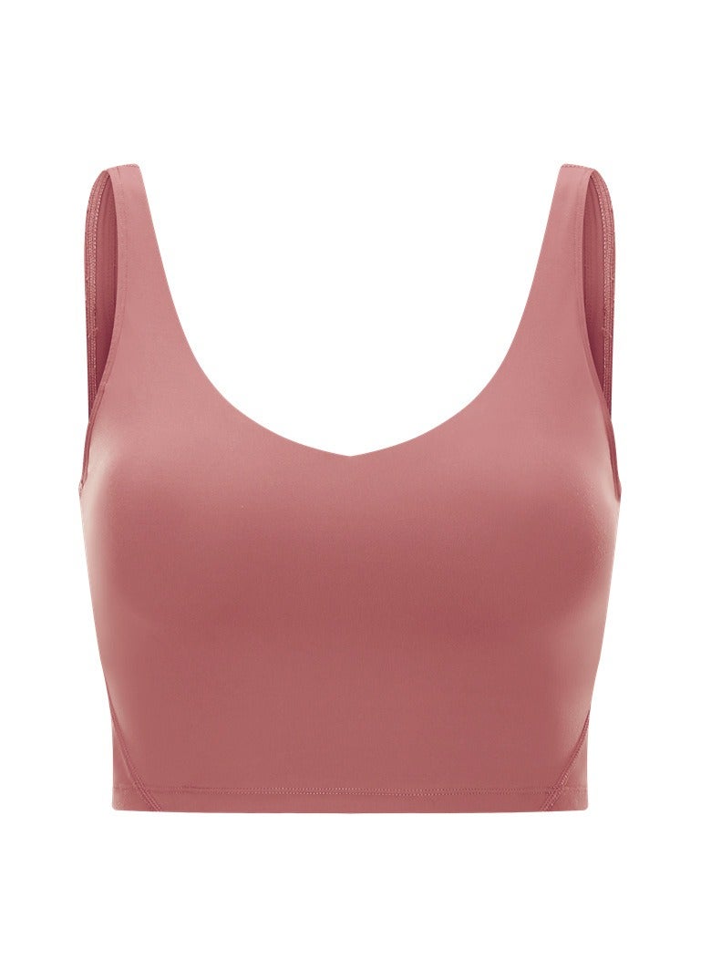 Women's Tank Top Padded Sports Bra Running Workout Yoga Crop Top - Image 1