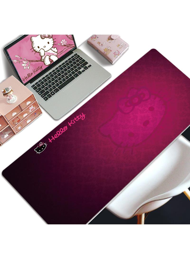Y&D Hello Kitty Gift For Girls Gaming Mouse Pad Extended Large Mat Desk Pad Stitched Edges Mousepad Long Mouse Pad And Non-Slip Rubber Base Mice Pad 800X300X4mm - Image 1
