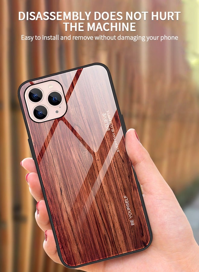 GROIC IPhone 14 Pro Max Case 6.7 Inch,Wood Grain Plexiglass Case,Fashion Cute Pattern Design Cover,Shockproof Anti-Scratch Protection Case for IPhone 14 Pro Max - Image 3