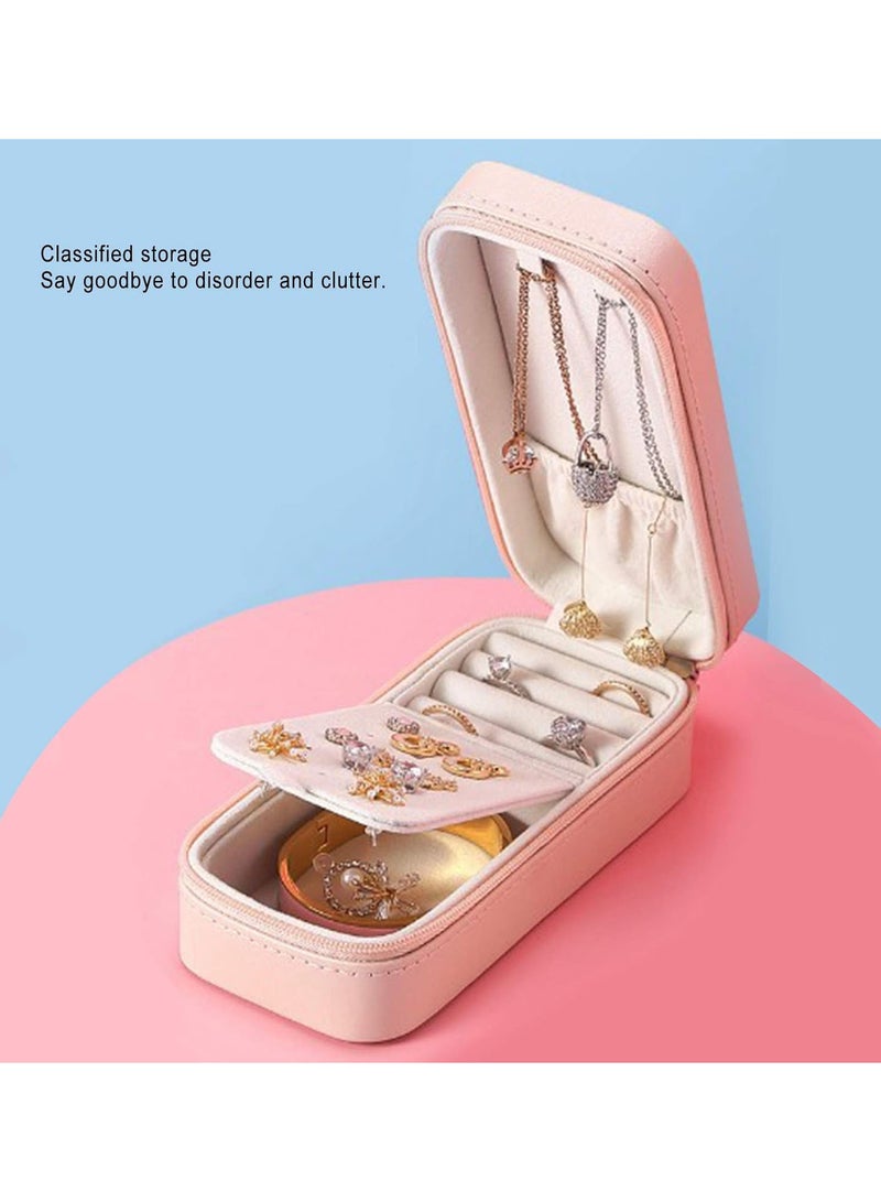 GGOOT Necklace Ring Storage Organizer, Travel Jewelry Box Small Jewelry Holder for Rings Earrings Necklace Bracelets - Image 3