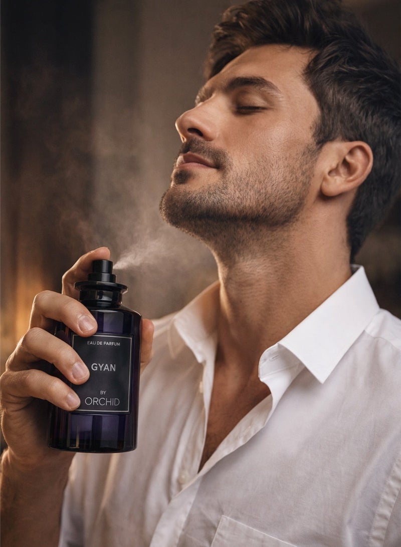 Orchid Gyan Pure Homme Eau De Parfum 100ml Perfume for Men Long Lasting Woody Spicy Fragrance with Hyacinth Pineapple Cinnamon Iris Jasmine Vetiver Musk Patchouli - Image 4