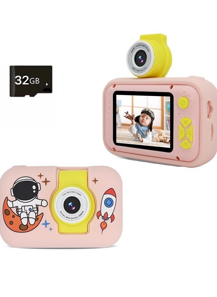 Lecran Kids Camera 40MP Digital Camera with180° Flip Lens And 2.0-inch IPS Screen, Suitable For Teenagers And Students, with 32GB Memory Card - Image 1