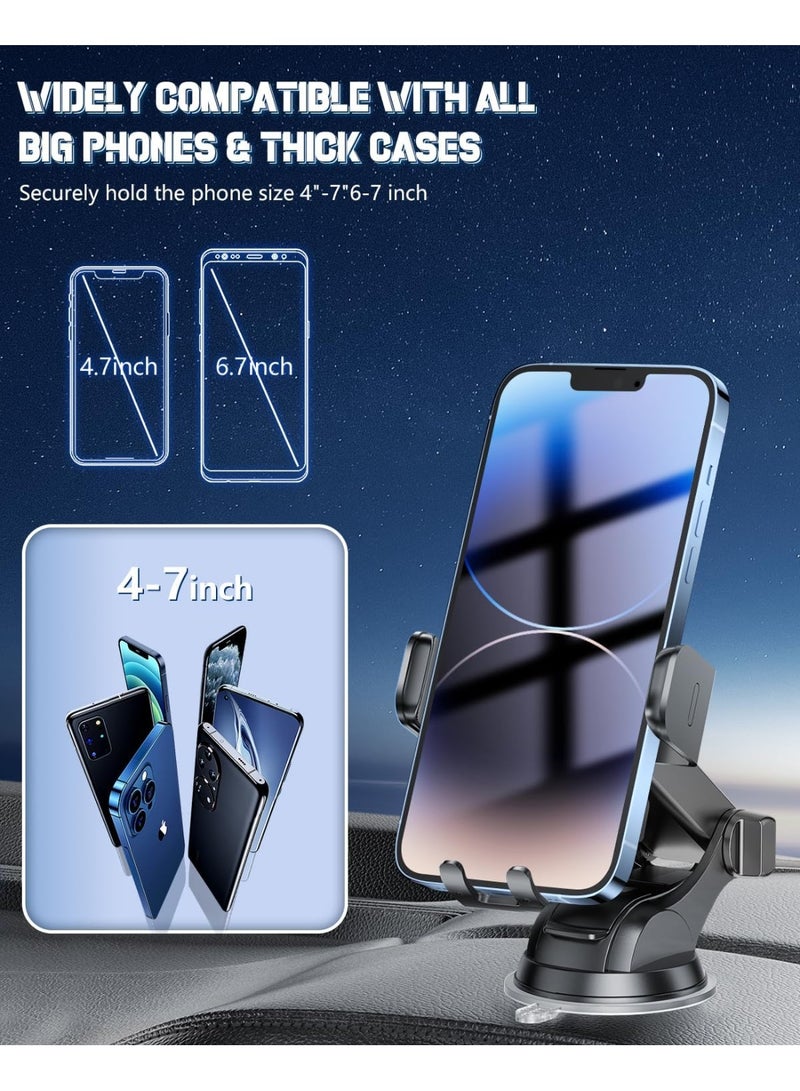 Wireless Car Charger, Fast Charging Phone Holder 3 in 1 Phone Mount Auto Clamping Car Accessories Compatible with iPhone 17 16 15 14 13 12 11 Xs XR, Samsung S23 Ultra S22 S21 S20/S10+ S9+ Note 9 - Image 4