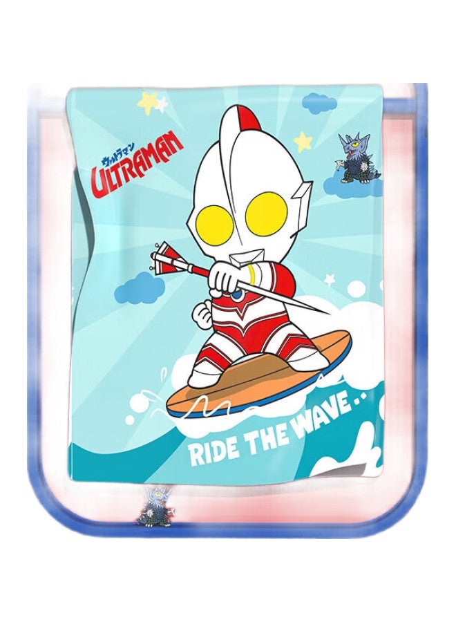 F.DYRAA Classic Ultraman Children'S Bath Towel, Absorbent, Cute Cape Hat, Portable Swimming Gear, 92310, As Blue - Image 1