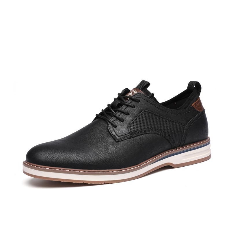 DECARSDZ Mens Dress Shoes Casual Oxford Shoes Business Formal Shoes Use for Business Social Gatherings Wedding Travel Black - Image 1