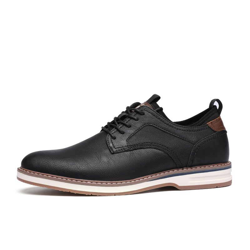 DECARSDZ Mens Dress Shoes Casual Oxford Shoes Business Formal Shoes Use for Business Social Gatherings Wedding Travel Black - Image 2