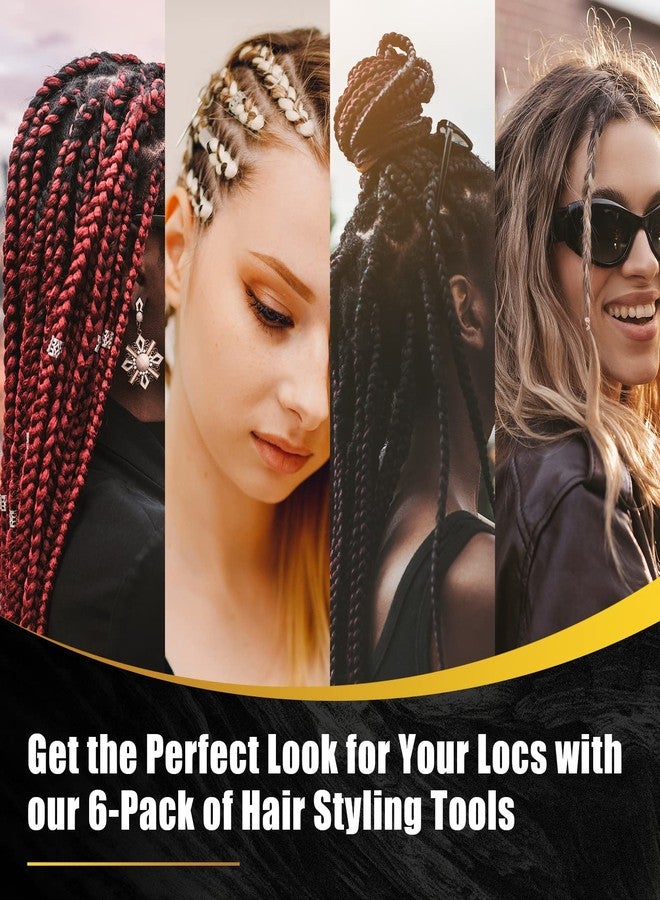AGBOLO 6Pcs Interlocking Tool for Locs, Oustdanding Sisterlock Retighten Tool, Excellent Dreadlock Crochet Needle for Maintaining Real Dread Loc, Dreadlock Tool for Hair, 3 Type - Image 3