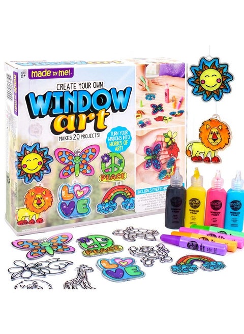 Create Your Own Window Art Paint Your Own Diy Suncatchers Fun Staycation Activity Or Birthday Party Idea Arts And Craft Kits For Kids Ages 6 7 8 9