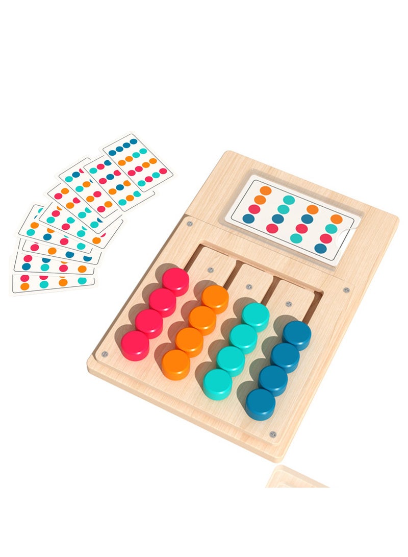 CMGTYYD. لعب اللون اللغز - لعبة اللغز اللون اللغز - 4 ألوان متاهة اللون مناسبة للأطفال لإدراك الألوان مع بطاقة من الورق 12 - Image 1