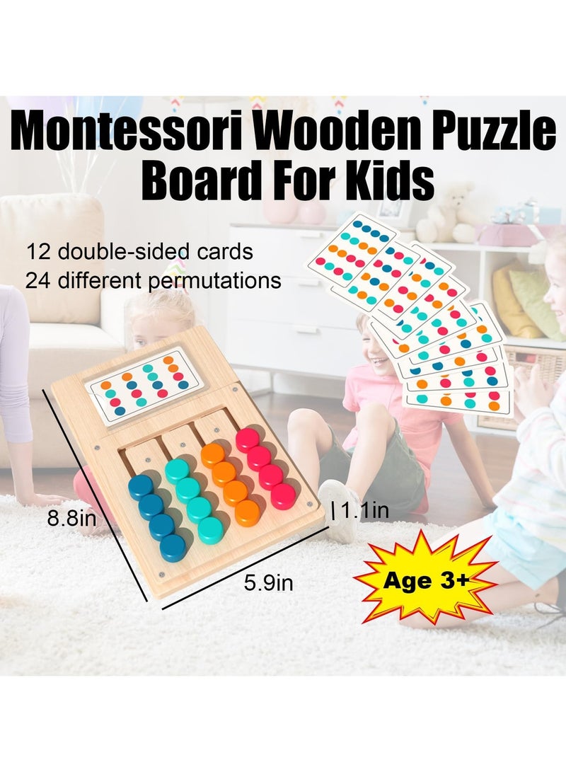 CMGTYYD. لعب اللون اللغز - لعبة اللغز اللون اللغز - 4 ألوان متاهة اللون مناسبة للأطفال لإدراك الألوان مع بطاقة من الورق 12 - Image 5