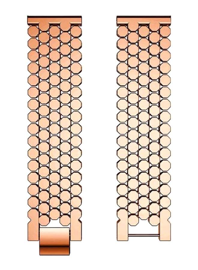 NIBEMINENT Stainless Steel Replacement Band For Huawei Watch GT Rose Gold  - Image 3