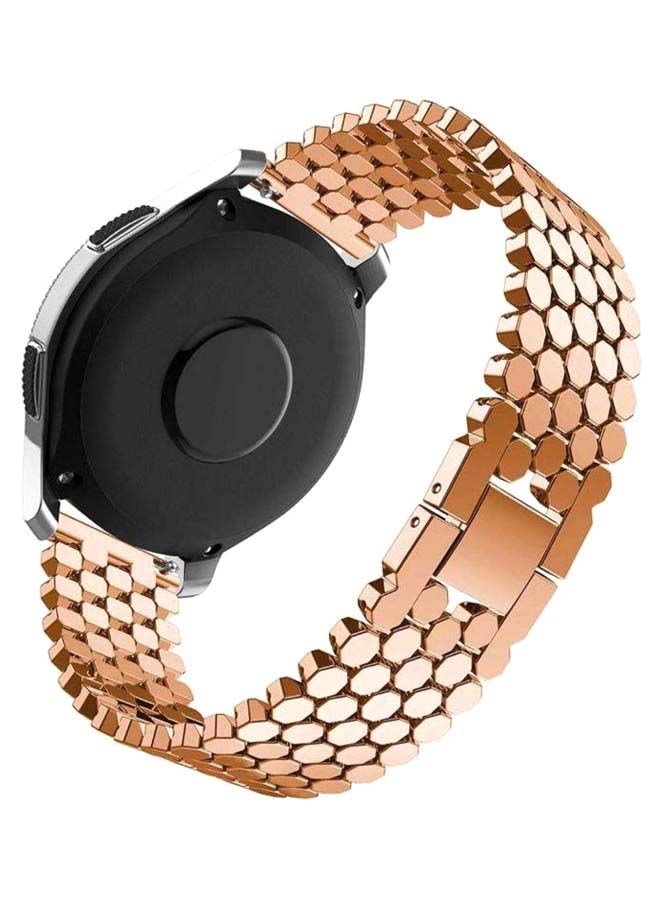 NIBEMINENT Stainless Steel Replacement Band For Huawei Watch GT Rose Gold  - Image 4