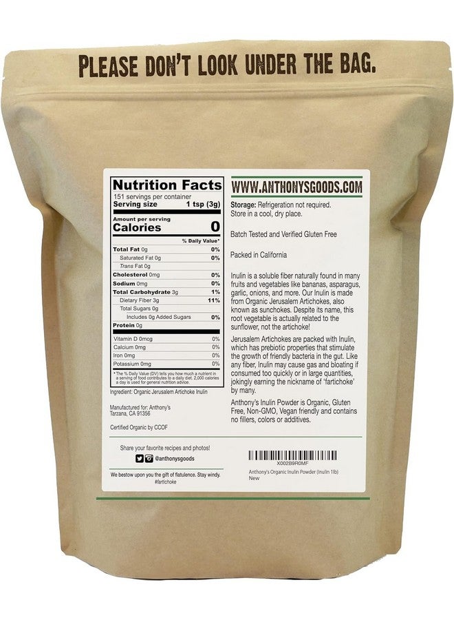 Anthony's Organic Inulin Powder (1 Pound) - Image 2