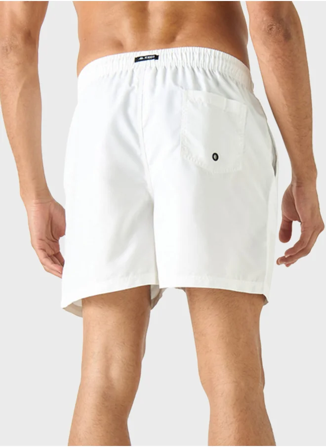 Kappa Logo Drawstring Swim Shorts